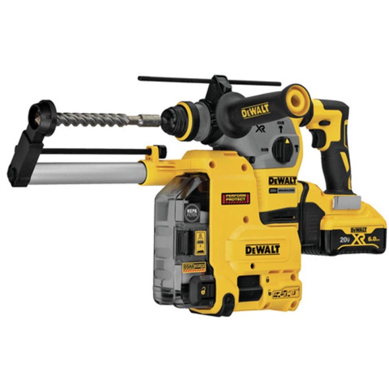 DeWALT DCH293R2DH20V 1-1/8 Inch SDS-Plus Dust Extractor Rotary Hammer - Image 2