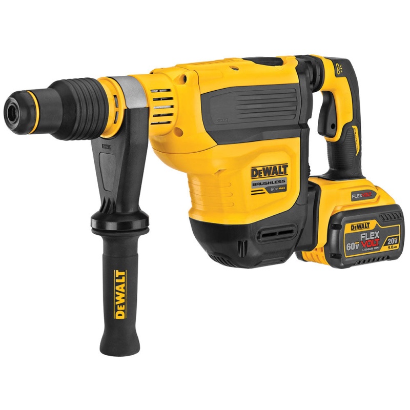 DeWALT DCH614X2 60V 1-3/4" MAX FLEXVOLT Brushless Combination Rotary Hammer Kit - Image 2