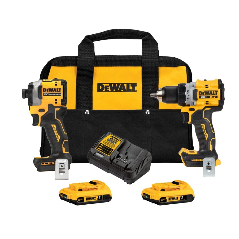 DeWALT DCK2051D2 20V MAX XR Compact Drill/Driver and Impact Driver Combo Kit