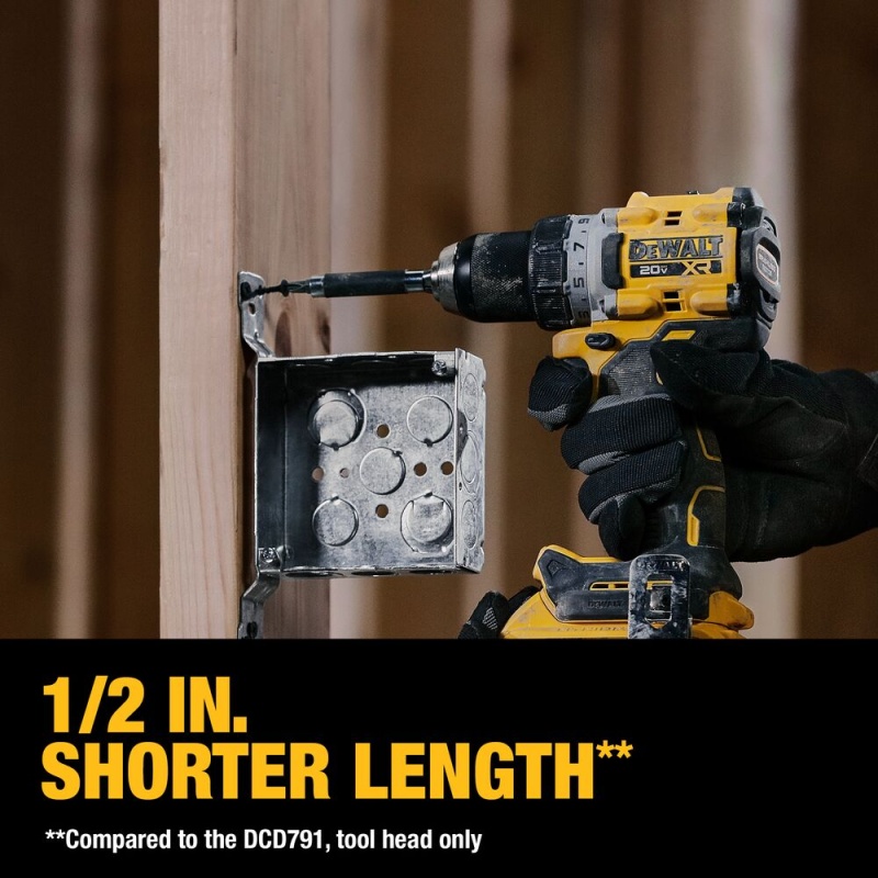 DeWALT DCK2051D2 20V MAX XR Compact Drill/Driver and Impact Driver Combo Kit - Image 6