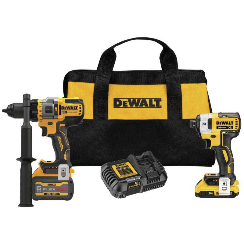 DeWALT DCK2100D1T1 20V MAX Cordless 2 Tool Combo Kit W/ FLEXVOLT ADVANTAGE