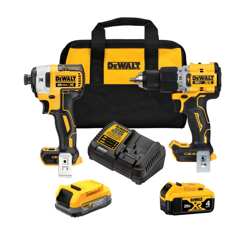 DeWALT DCK249E1M1 20V MAX XR Brushless 2 Tool Combo Kit w/ 1.7 Ah - 4Ah Battery