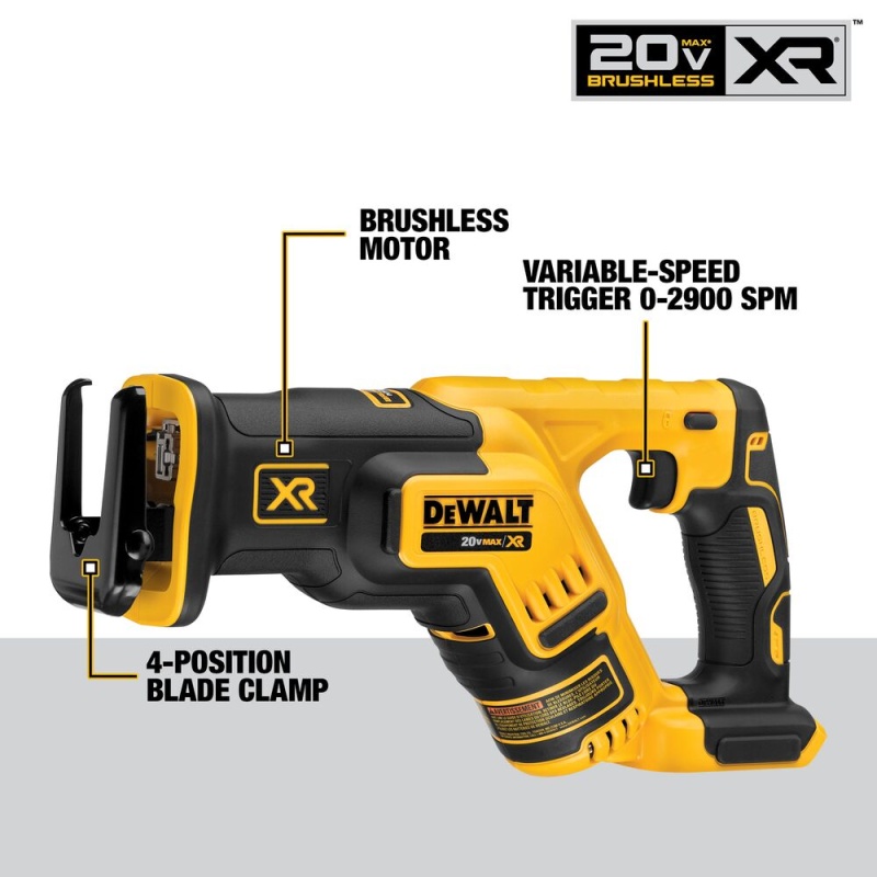 DeWALT DCK675D2 20V Brushless 6 Tool Combo Kit w/ 2 - 2.0AH Battery / Charger - Image 5