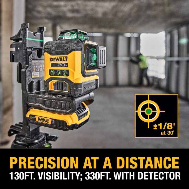 DeWALT DCLE34031B 20V MAX 3 x 360 Green Line Laser - Bare Tool - Image 5