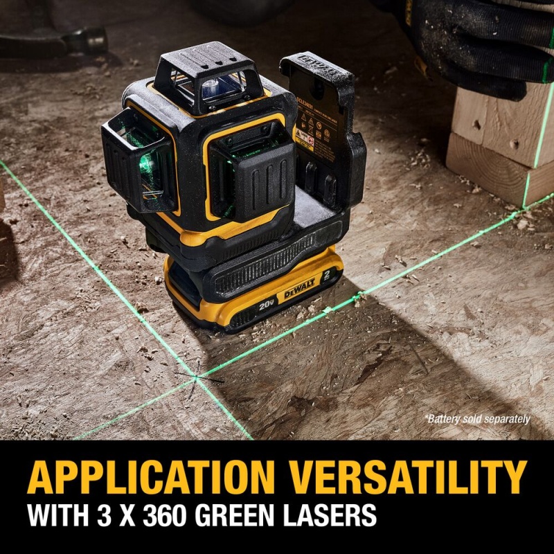 DeWALT DCLE34031B 20V MAX 3 x 360 Green Line Laser - Bare Tool - Image 6