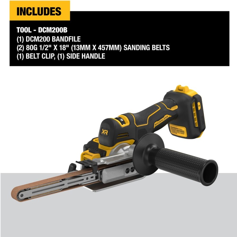 DeWALT DCM200B 20V MAX XR 18" Brushless Cordless Li-Ion Bandfile - Bare Tool - Image 2