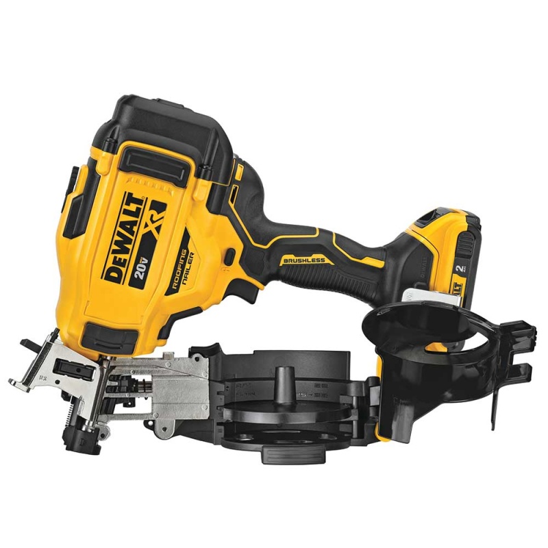 DeWALT DCN45RND1 20V 15 Degrees Lithium-Ion Cordless Coil Roofing Nailer Kit - Image 4