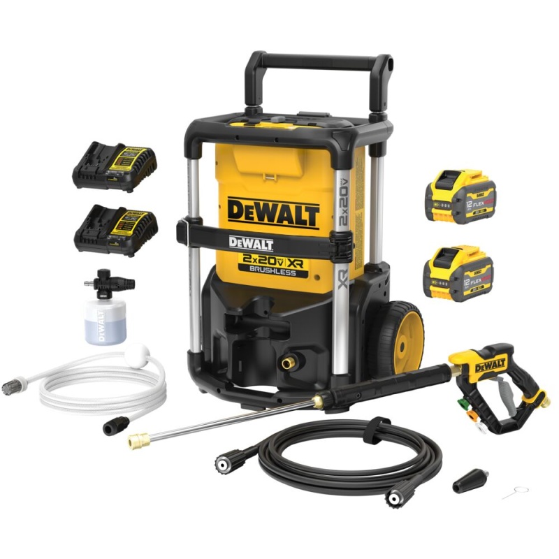 DeWALT DCPW1600Y2 DeWALT 2X20V 1600 PSI Pressure Washer Kit