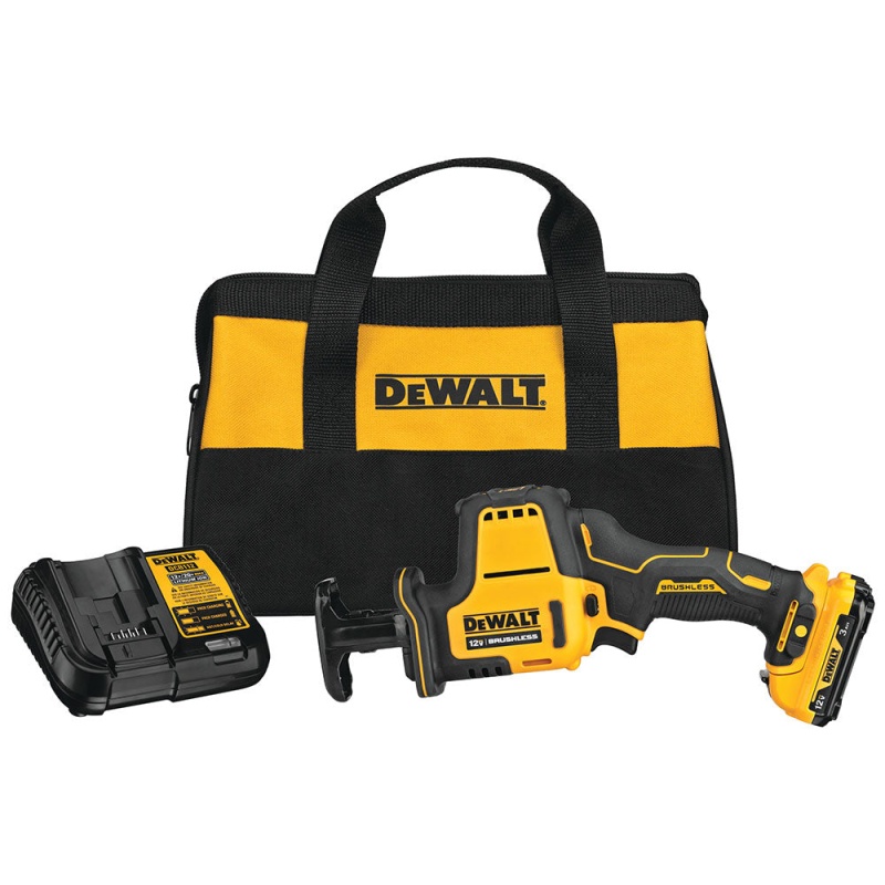 DeWALT DCS312G1 12V MAX XTREME Brushless One-Hand Cordless Reciprocating Saw Kit