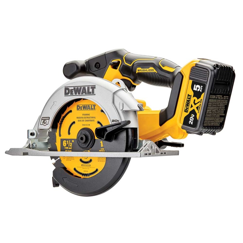 DeWALT DCS565P1 20V MAX 6-1/2" Brushless Cordless Li-Ion Circular Saw Kit - Image 4