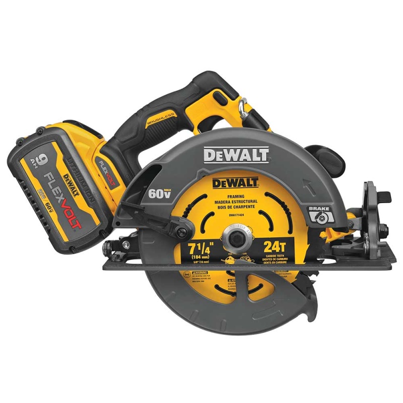 DeWALT DCS578X1 60V 7-1/4" MAX FLEXVOLT Cordless Circular Saw w/ Brake Kit - Image 2