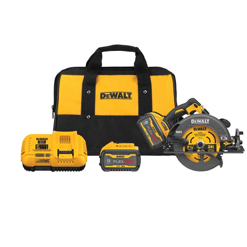 DeWALT DCS578X2 60V 7-1/4" MAX FLEXVOLT Cordless Circular Saw w/ Brake Kit