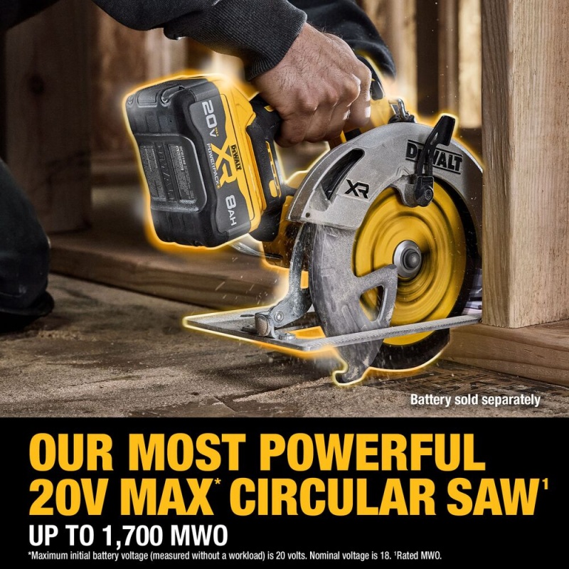 DeWalt DCS590B 20V MAX 7-1/4" Cordless Li-Ion Circular Saw - Bare Tool - Image 4