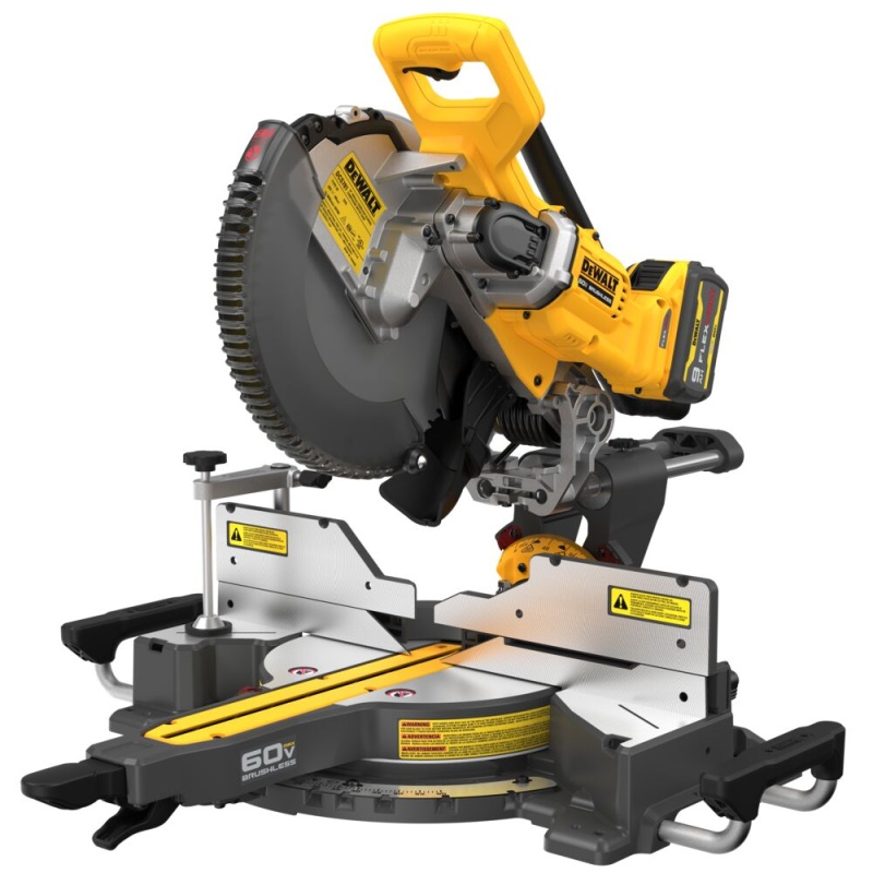 DeWALT DCS781X1 60V 12" MAX Brushless Li-Ion Double Bevel Sliding Miter Saw - Image 6