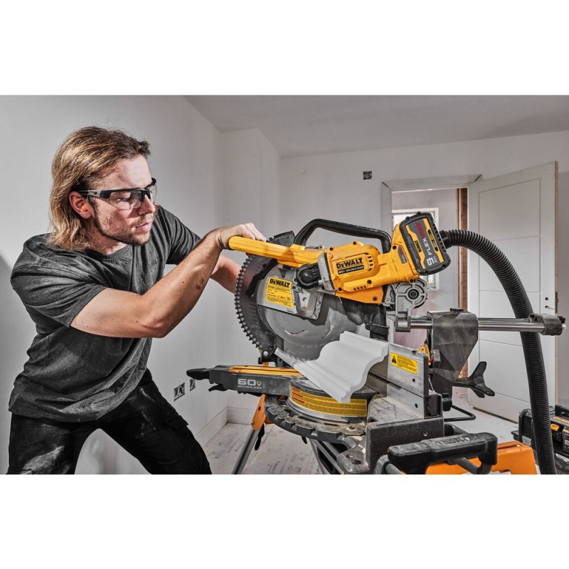 DeWALT DCS781X1 60V 12" MAX Brushless Li-Ion Double Bevel Sliding Miter Saw - Image 7