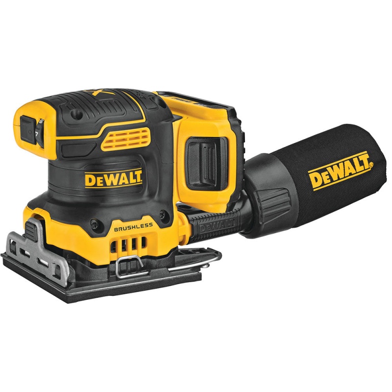 DeWALT DCW200D1 20V MAX XR 1/4 Sheet Cordless Durable Variable Speed Sander Kit - Image 3