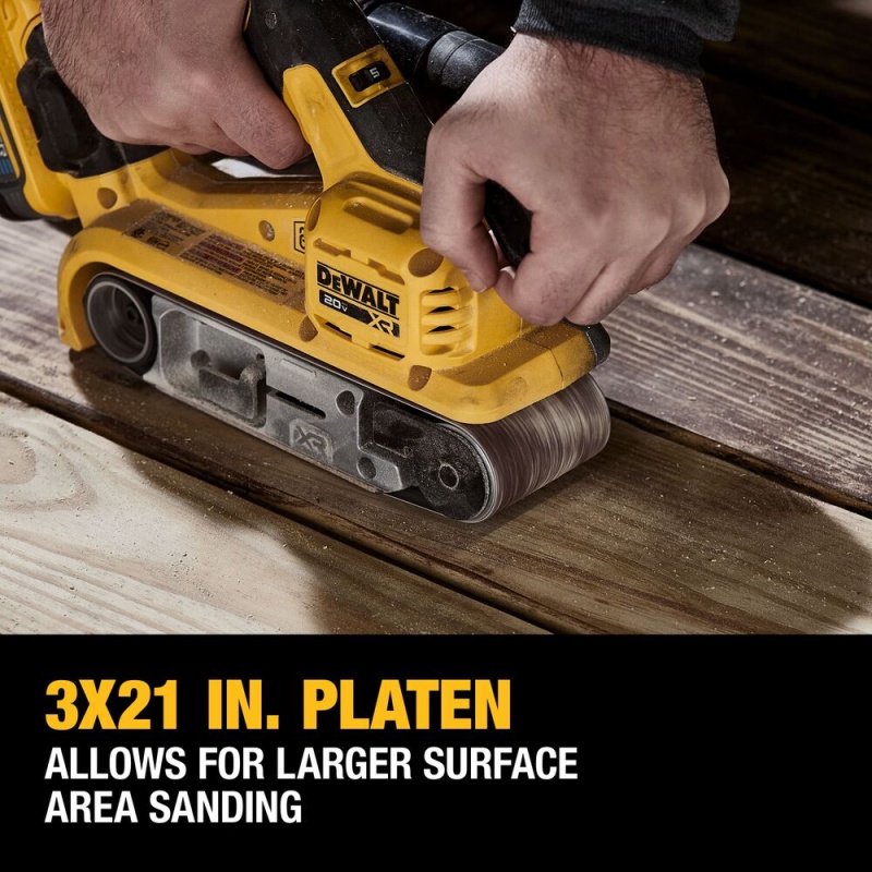 DeWALT DCW220B 20V 3x21" Cordless Belt Sander - Bare Tool - Image 3