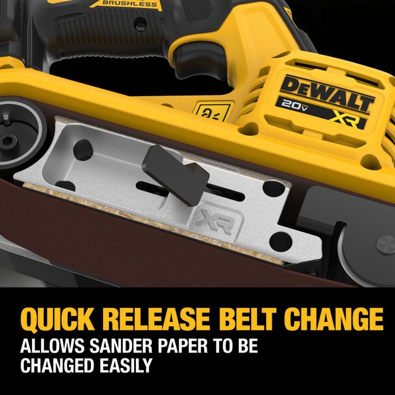 DeWALT DCW220B 20V 3x21" Cordless Belt Sander - Bare Tool - Image 4