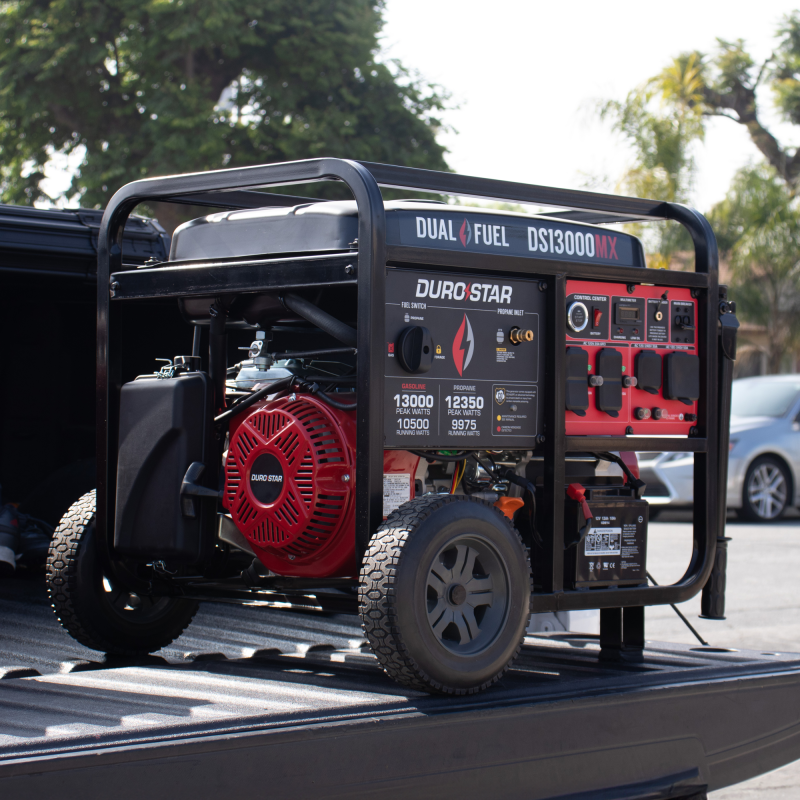 DuroStar DS13000MX 13,000W/10,500W 500cc Electric Start Dual Fuel Portable Generator w/ CO Alert - Image 11