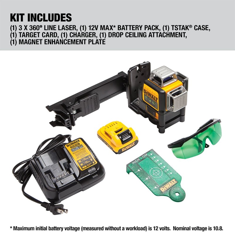 DeWALT DW089LG-K 12V MAX 3X360 Line Laser - Image 2