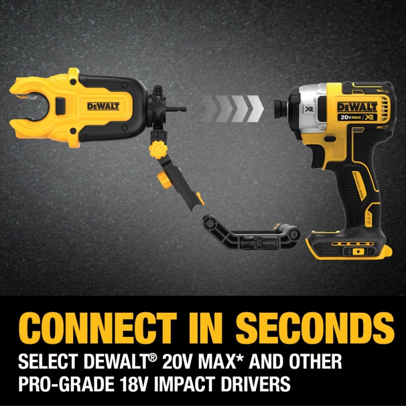 DeWALT DWACPRIR IMPACT CONNECT Copper Pipe Cutter Attachment for Impact Driver - Image 4