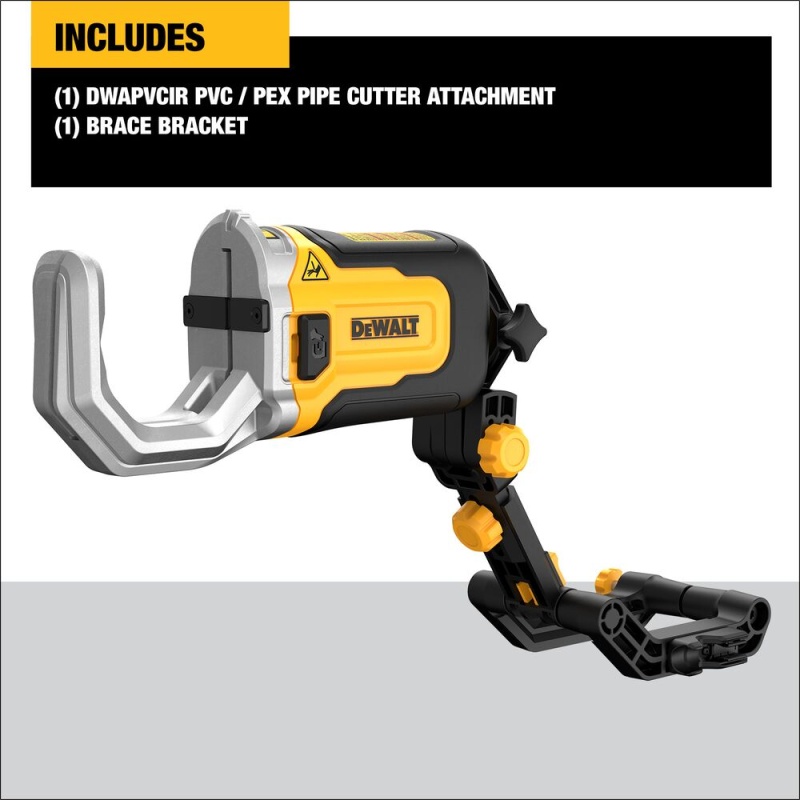 DeWALT DWAPVCIR IMPACT CONNECT PVC/PEX Pipe Cutter Attachment - Image 2