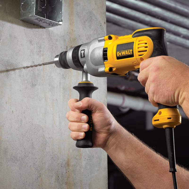 DeWALT DWD520 Corded Electric 1/2" VSR Pistol Grip Hammerdrill Drill Tool - Image 3