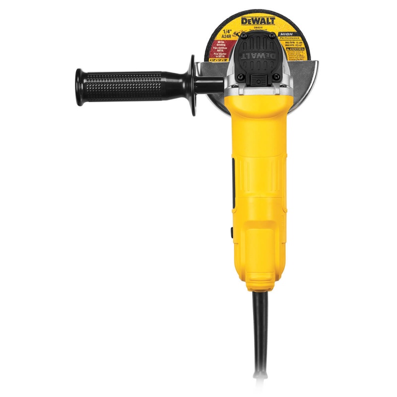 DeWALT DWE4012 7.5 Amp 4 1/2-in 12000 RPM Slim Paddle Small Angle Grinder - Image 5