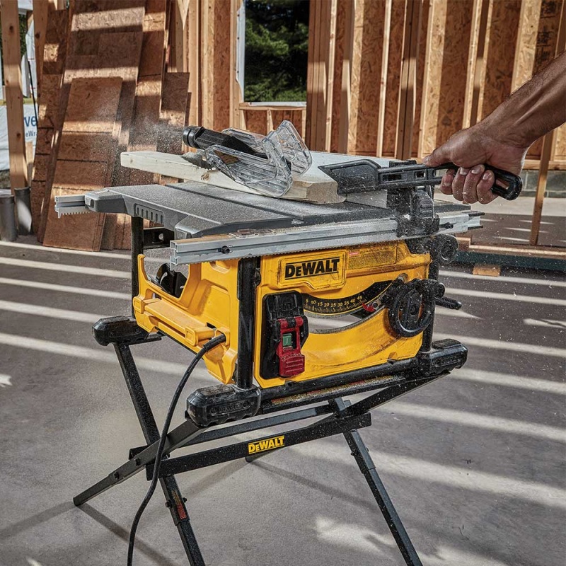 DeWALT DWE7485WS 15 Amp 8-1/4" Corded Compact Jobsite Table Saw w/ Table Stand - Image 2