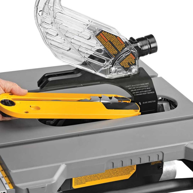 DeWALT DWE7485WS 15 Amp 8-1/4" Corded Compact Jobsite Table Saw w/ Table Stand - Image 6