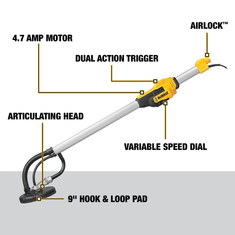 DeWALT DWE7800 Electric Corded Drywall Sander - Image 2