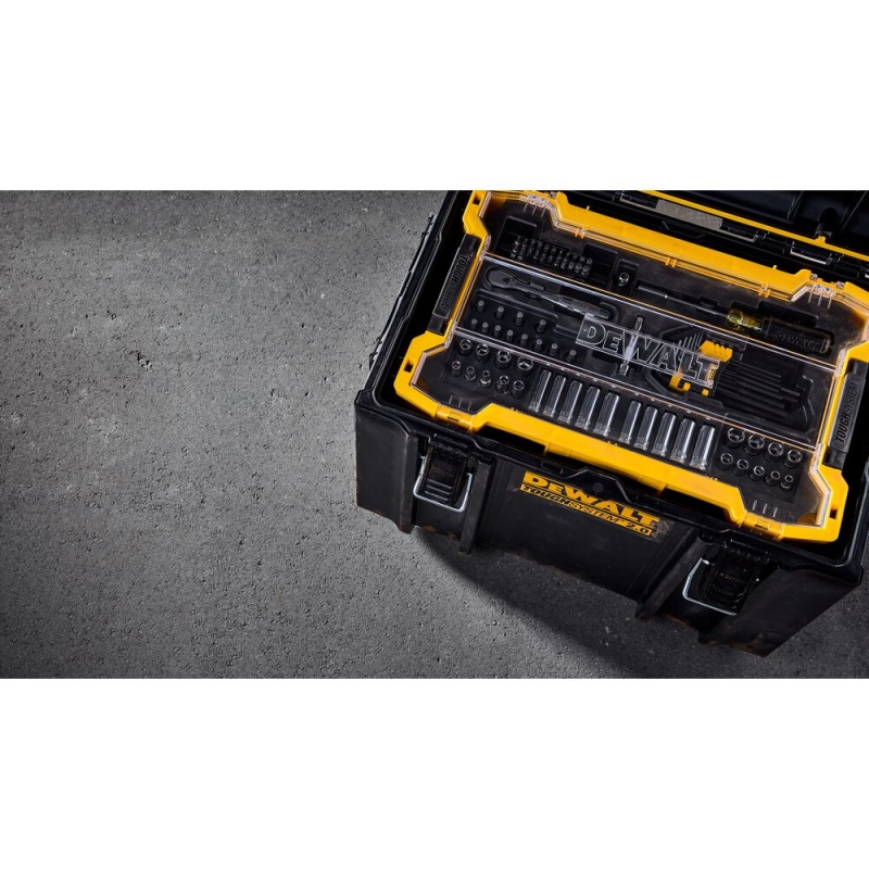 DeWALT DWMT45402 1/4"-3/8" Mechanic Tool Set w/ToughSystem 2.0 Tray/Lid -131 PC - Image 10