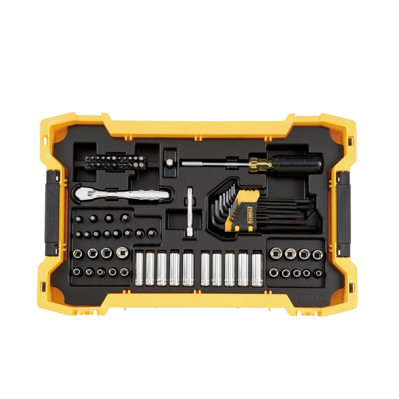 DeWALT DWMT45402 1/4"-3/8" Mechanic Tool Set w/ToughSystem 2.0 Tray/Lid -131 PC - Image 2