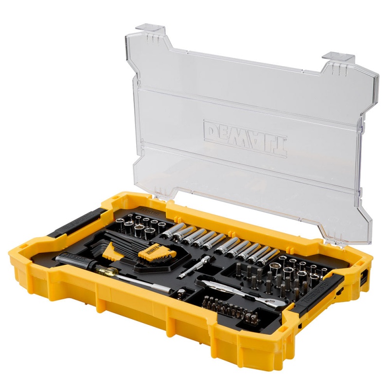 DeWALT DWMT45402 1/4"-3/8" Mechanic Tool Set w/ToughSystem 2.0 Tray/Lid -131 PC - Image 4