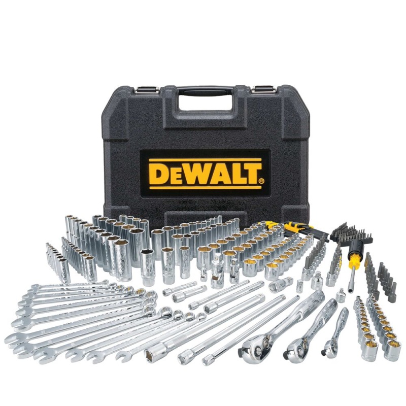 DeWALT DWMT82835 Mechanics Tool Set w/ Full Polish Chrome Finish - 264 PC