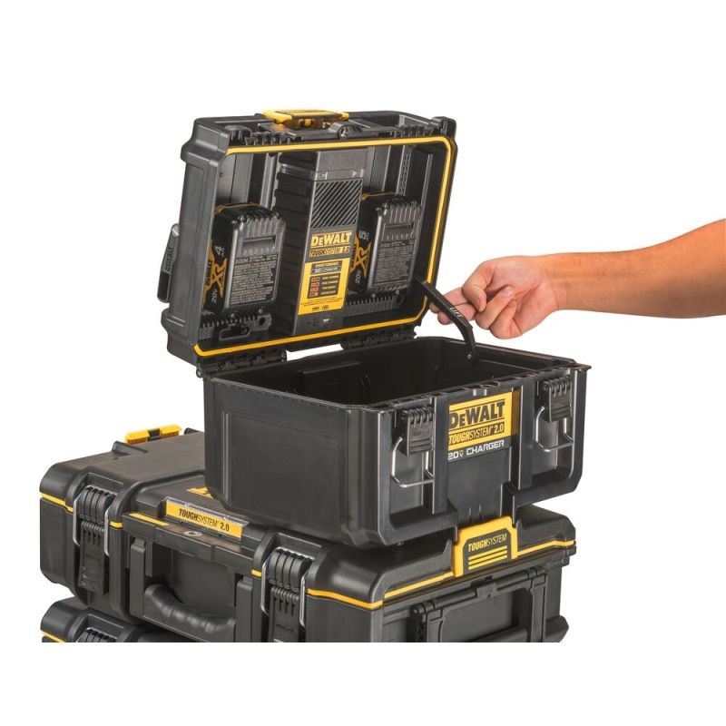 DeWALT DWST08050 TOUGHSYSTEM 2.0 20V Dual Port Charger Box - Image 9