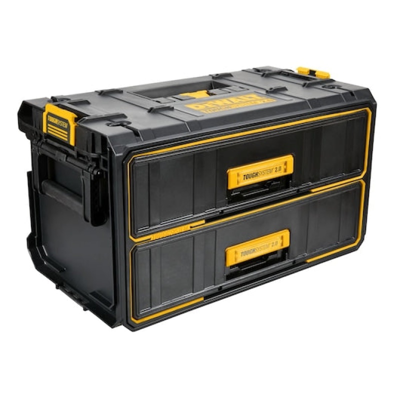 DeWALT DWST08320 TOUGHSYSTEM 2.0Two Drawer Unit w/ Auto Connect Side Latches - Image 2