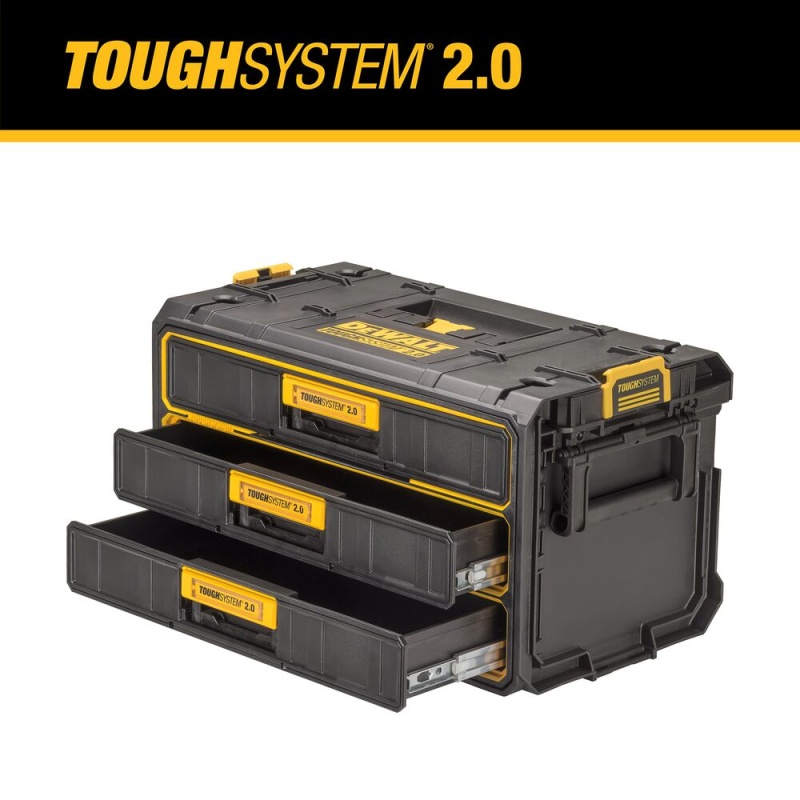 DeWALT DWST08330 TOUGHSYSTEM 2.0 Three-Drawer Unit - Image 2