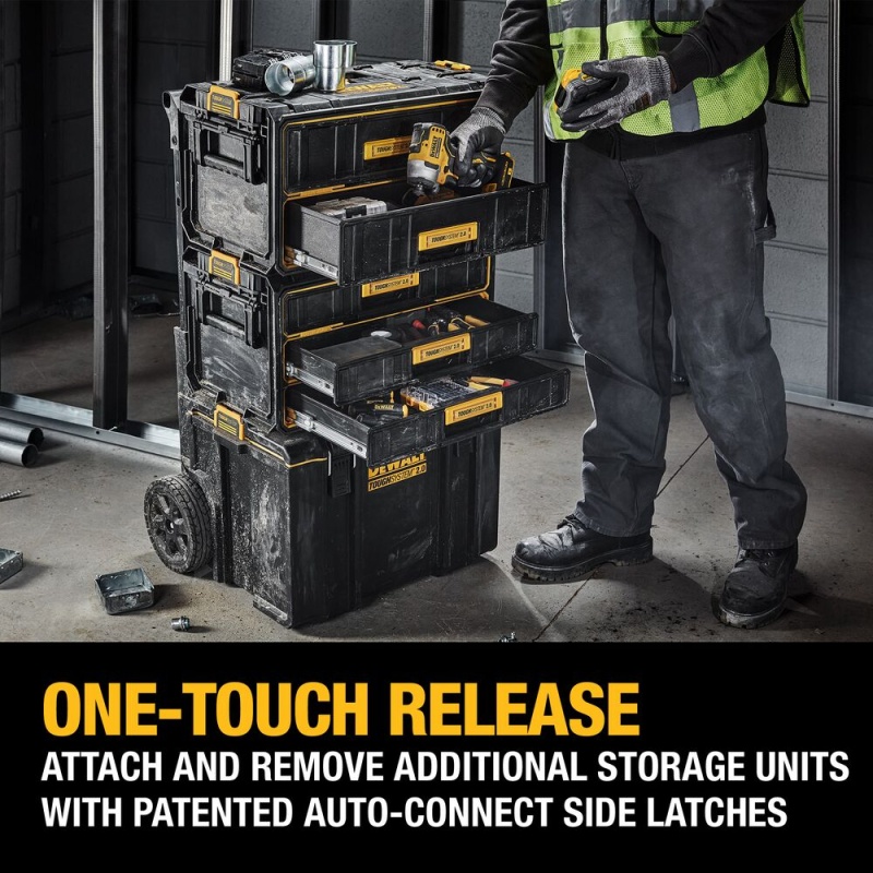 DeWALT DWST08330 TOUGHSYSTEM 2.0 Three-Drawer Unit - Image 6