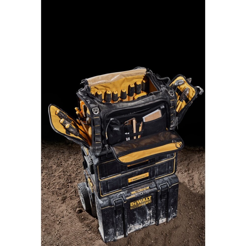 DeWALT DWST08350 TOUGHSYSTEM 2.0 Durable 1680D Jobsite Tool Bag w/ 50 Pockets - Image 6