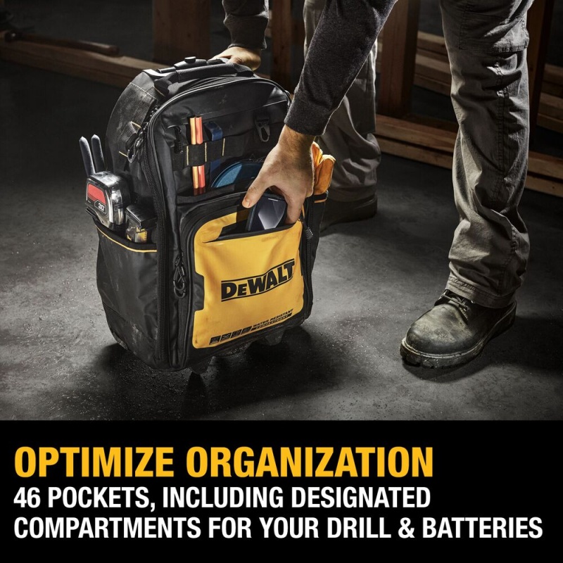 DeWALT DWST560101 PRO Durable Water Resistance Backpack on Wheels - Image 8