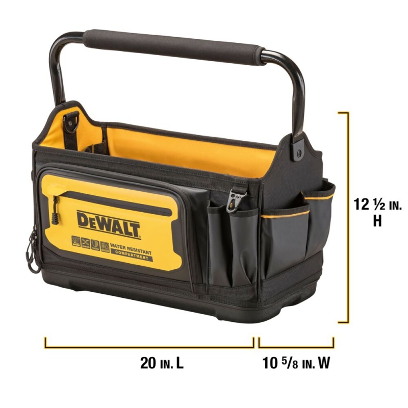 DeWALT DWST560106 20" PRO Durable Water Resistant Tool Tote - Image 9