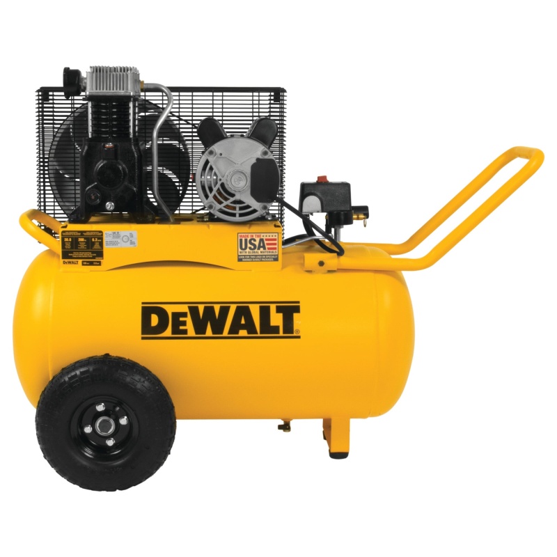 DeWALT DXCM201 20 Gallon 200 PSI Oil Lubed Belt Drive Horizontal Air Compressor