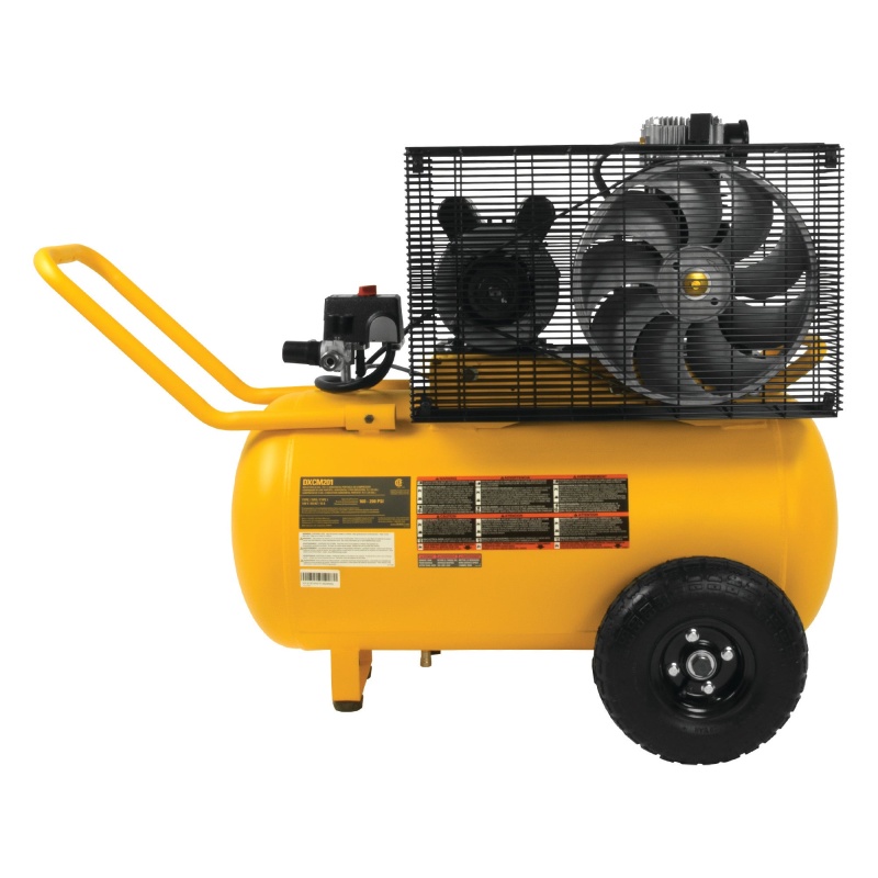 DeWALT DXCM201 20 Gallon 200 PSI Oil Lubed Belt Drive Horizontal Air Compressor - Image 4