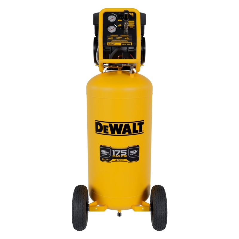 DeWALT DXCMSAC260 26 Gallon Vertical Portable Oil free Air Compressor - Image 3