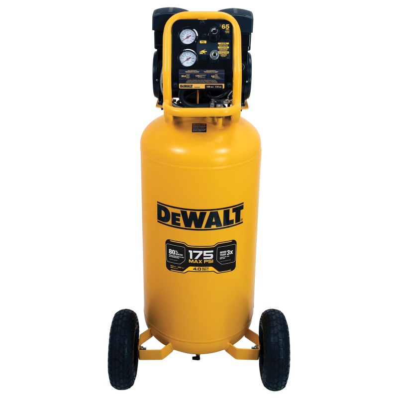 DeWALT DXCMSAC260 26 Gallon Vertical Portable Oil free Air Compressor - Image 5