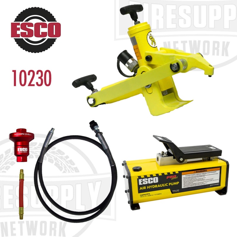 ESCO | Yellow Jackit Combi Style Bead Breaker Kit with 1/2 Gallon Hydraulic Air Pump (10230)