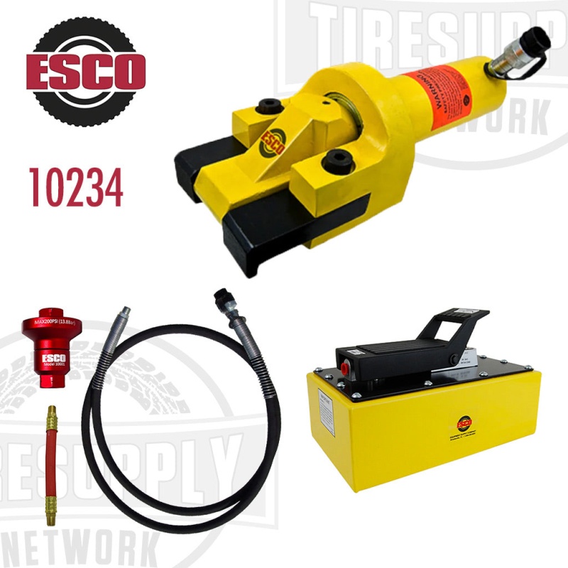 ESCO | Giant Tire Bead Breaker Kit with 5 Quart Hydraulic Pump (10234)