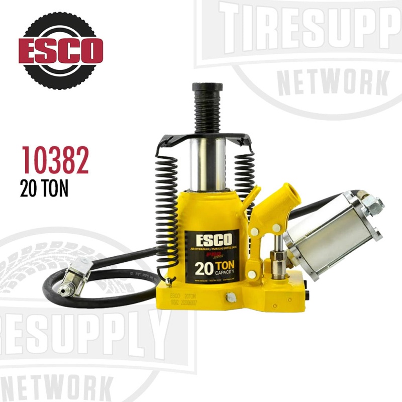 ESCO | Pro Series 20 Ton Shorty Air Hydraulic Bottle Jack (10382)