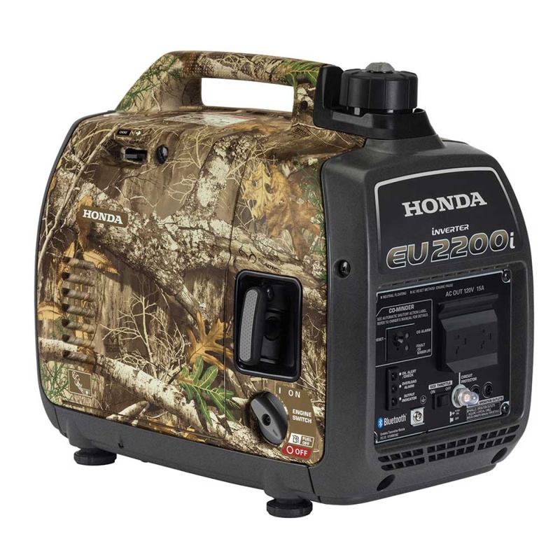 Honda EU2200i 2,200 Watt Realtree Camo Gas Powered Portable Inverter Generator w/ CO-Minder